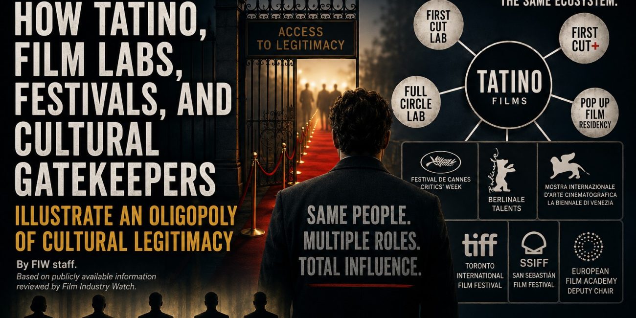 Tatino film labs and cultural gatekeeping pipeline