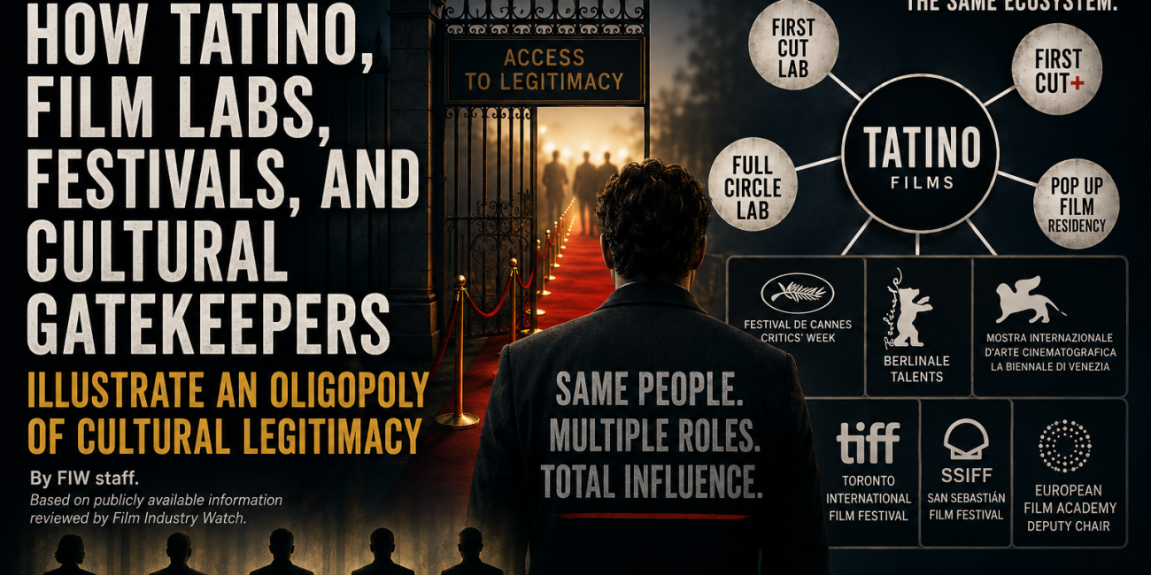 Tatino film labs and cultural gatekeeping pipeline